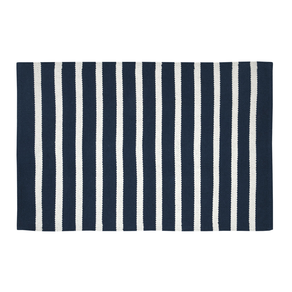 Tapis coton (60 x 90 cm) Calvi Bleu marine