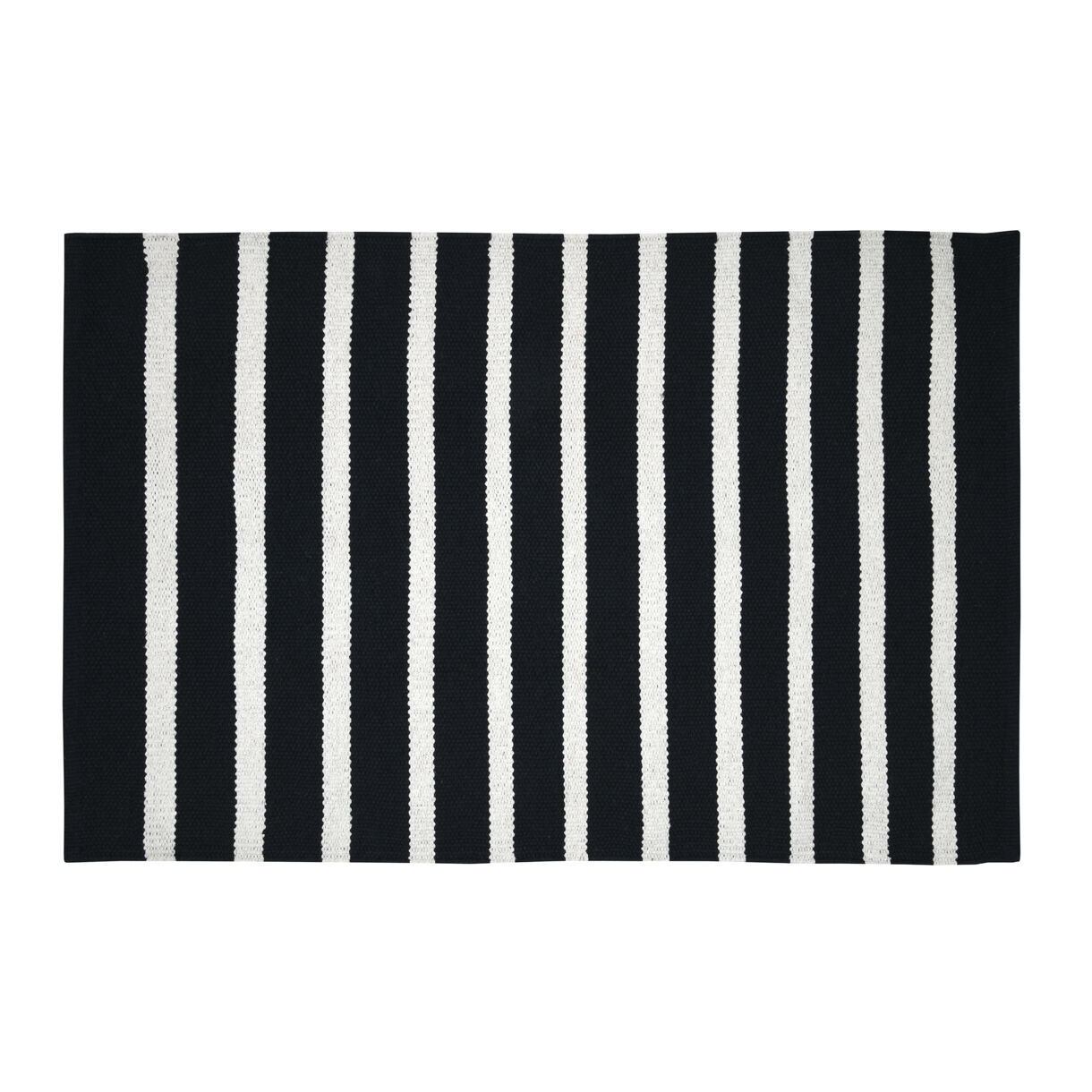 Tapis coton (60 x 90 cm) Calvi Noir