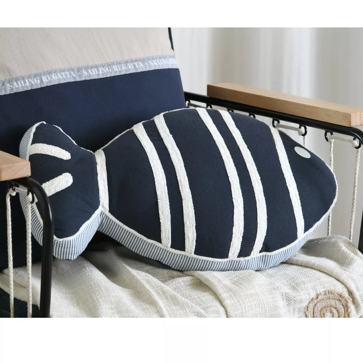 ESCALE COUSSIN POISSON 50CM MARINE
