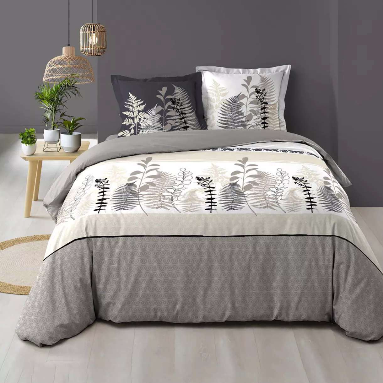 PARURE 3 P. 240 x 220 CM IMPRIME 57 FILS ALLOVER CYLIANE