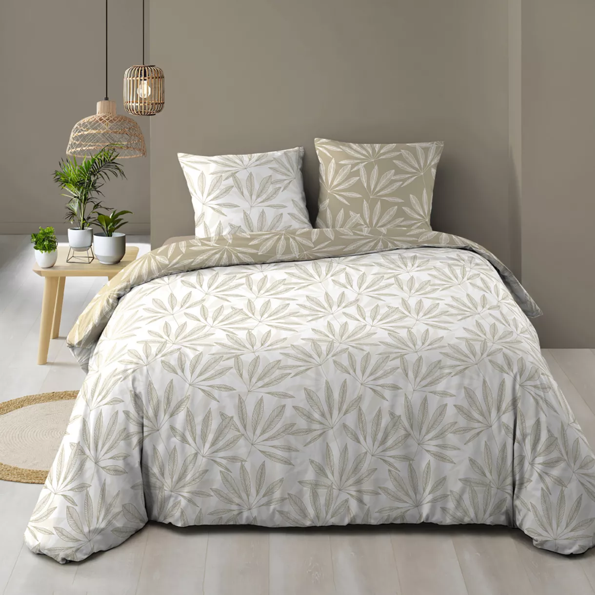 PARURE 3 P. 260 x 240 CM IMPRIME 57 FILS ALLOVER MALIA