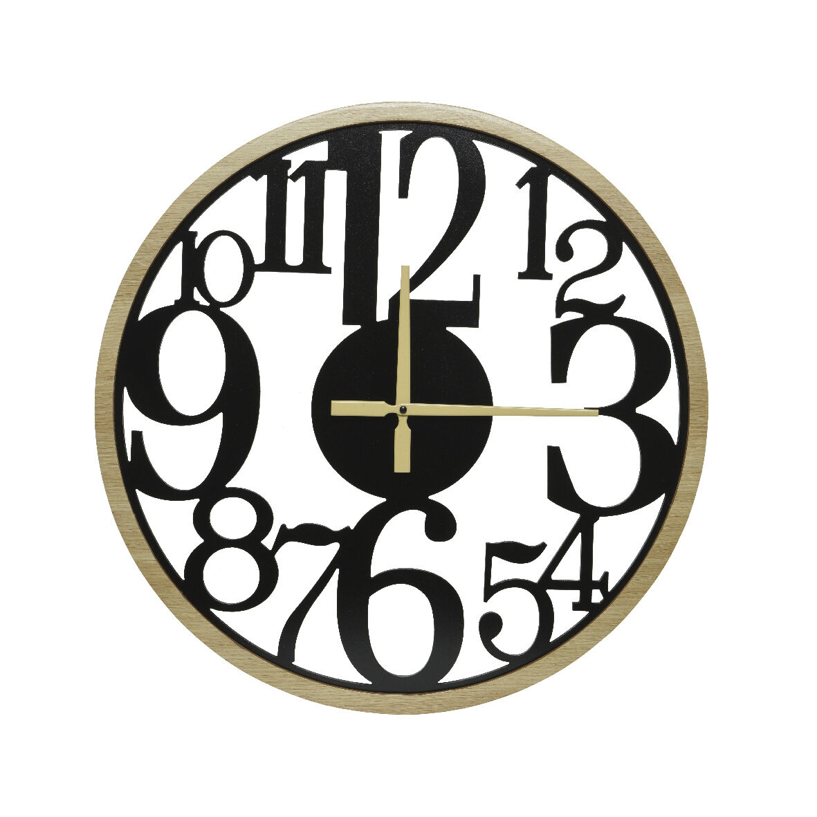 Reloj de pared (60 cm) Joy Negro