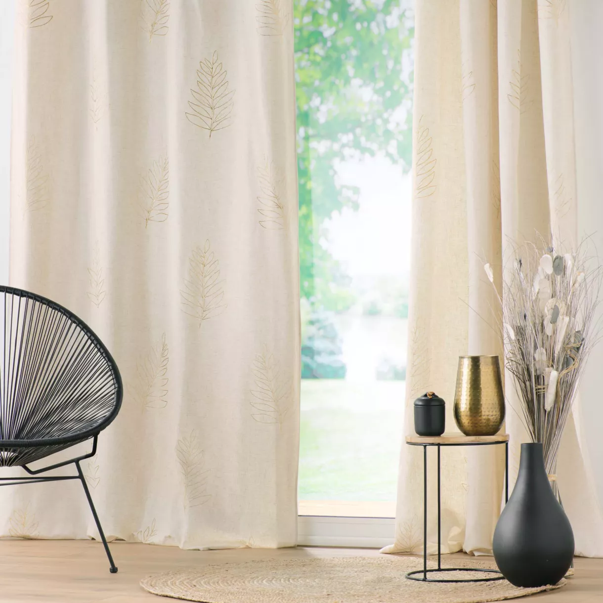 Cortina lino (140 x 240 cm) Venus Beige