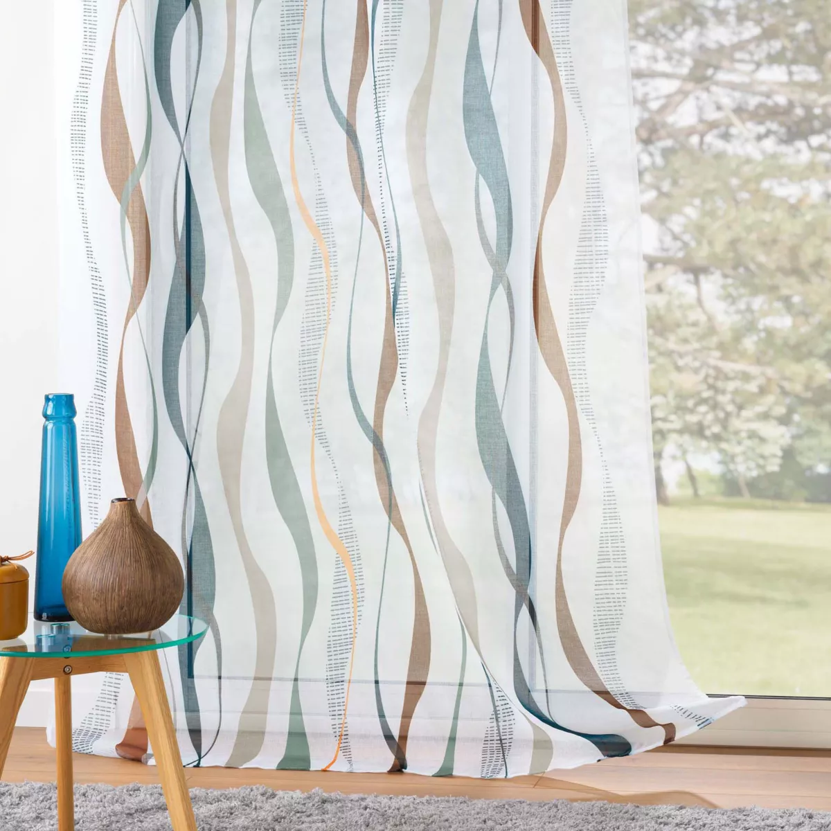 Vitrage (140 x 280 cm) Lisana Meerkleurig