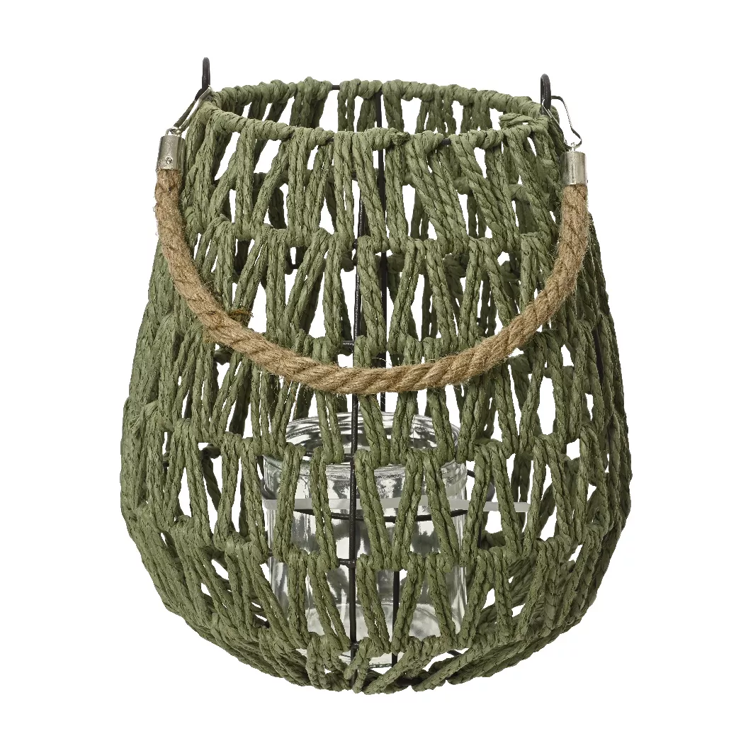 Lanterne jute VERT
Avec poignŽe:Oui
Fait main:Oui
Forme:round
vert dia21.00-H22.00cm