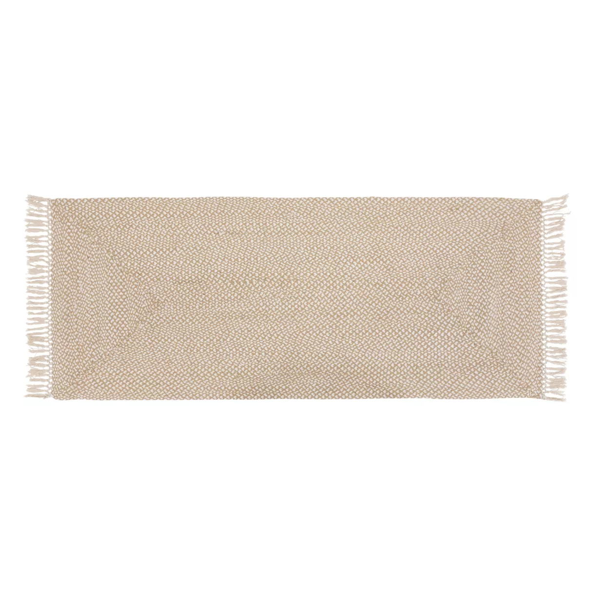 Flurteppich aus Jute und Baumwolle (80 x 200 cm) Jyta Weiß