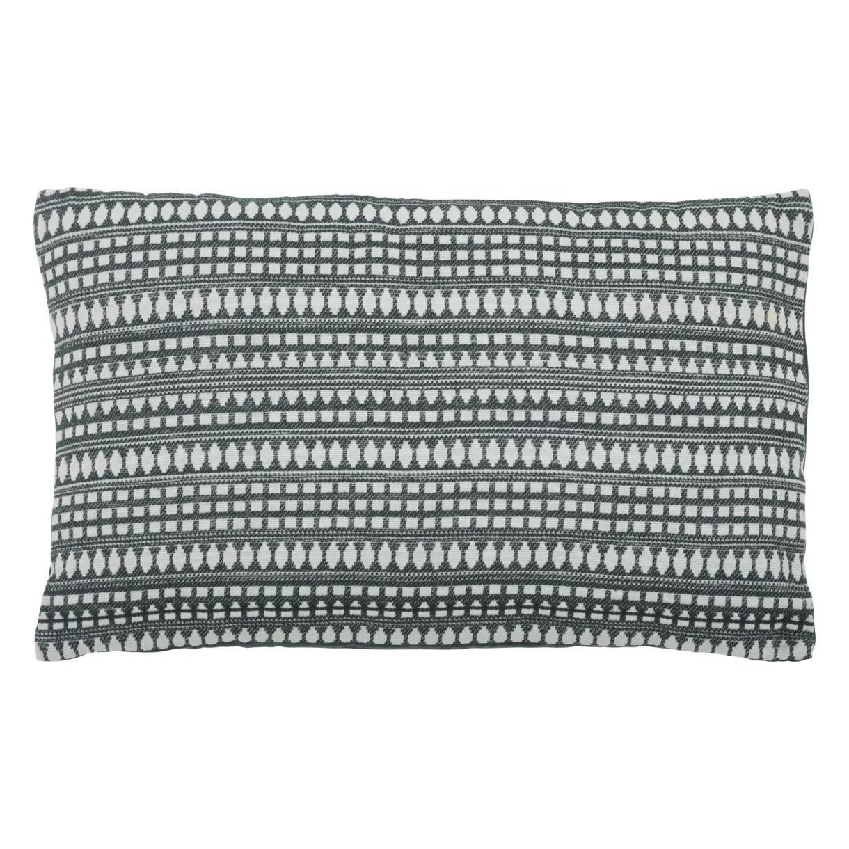 Cojín rectangular de algodón pulido (30 x 50 cm) Micah Azul