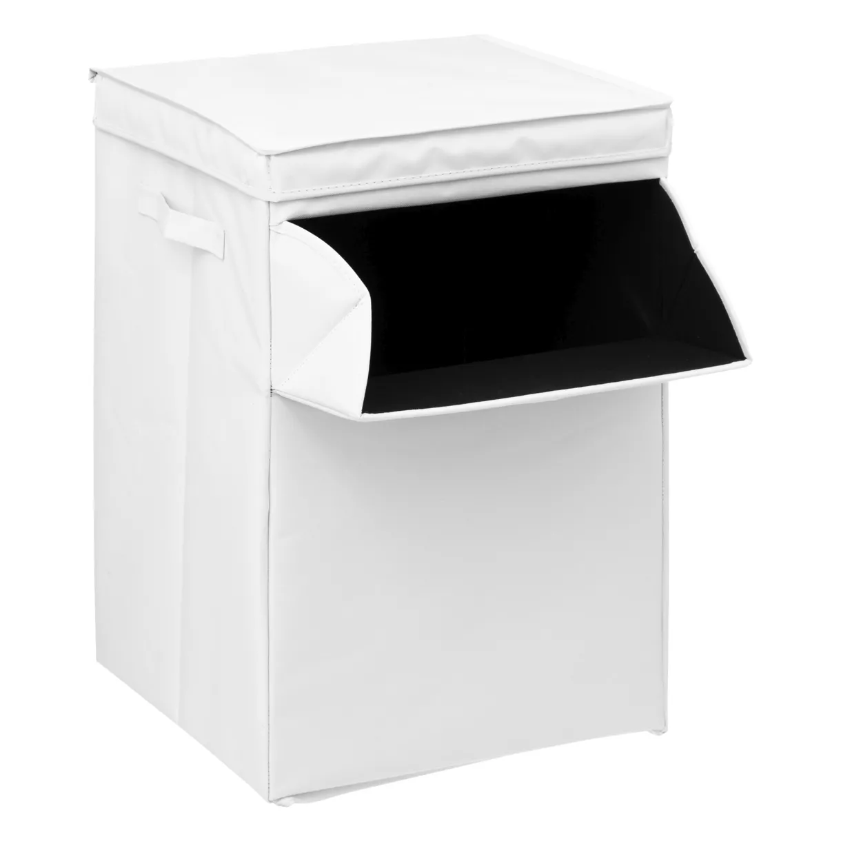 Cesto portabiancheria pieghevole (36 x 36 x 55 cm) Colorama Bianco