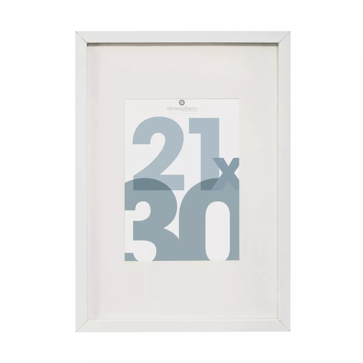 CADRE PHOTO BL MANU 21X30 DIS L, 22,8 x P, 1,8 x H, 31,8 cm Blanc