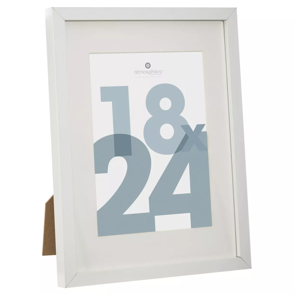 CADRE PHOTO BL MANU 18X24 DIS L, 18,8 x P, 1,8 x H, 25,8 cm Blanc