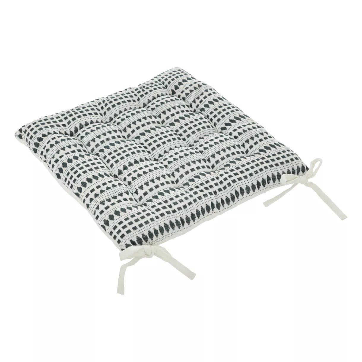 Cuscino per sedia quadrato cotone riciclato Micah Blu