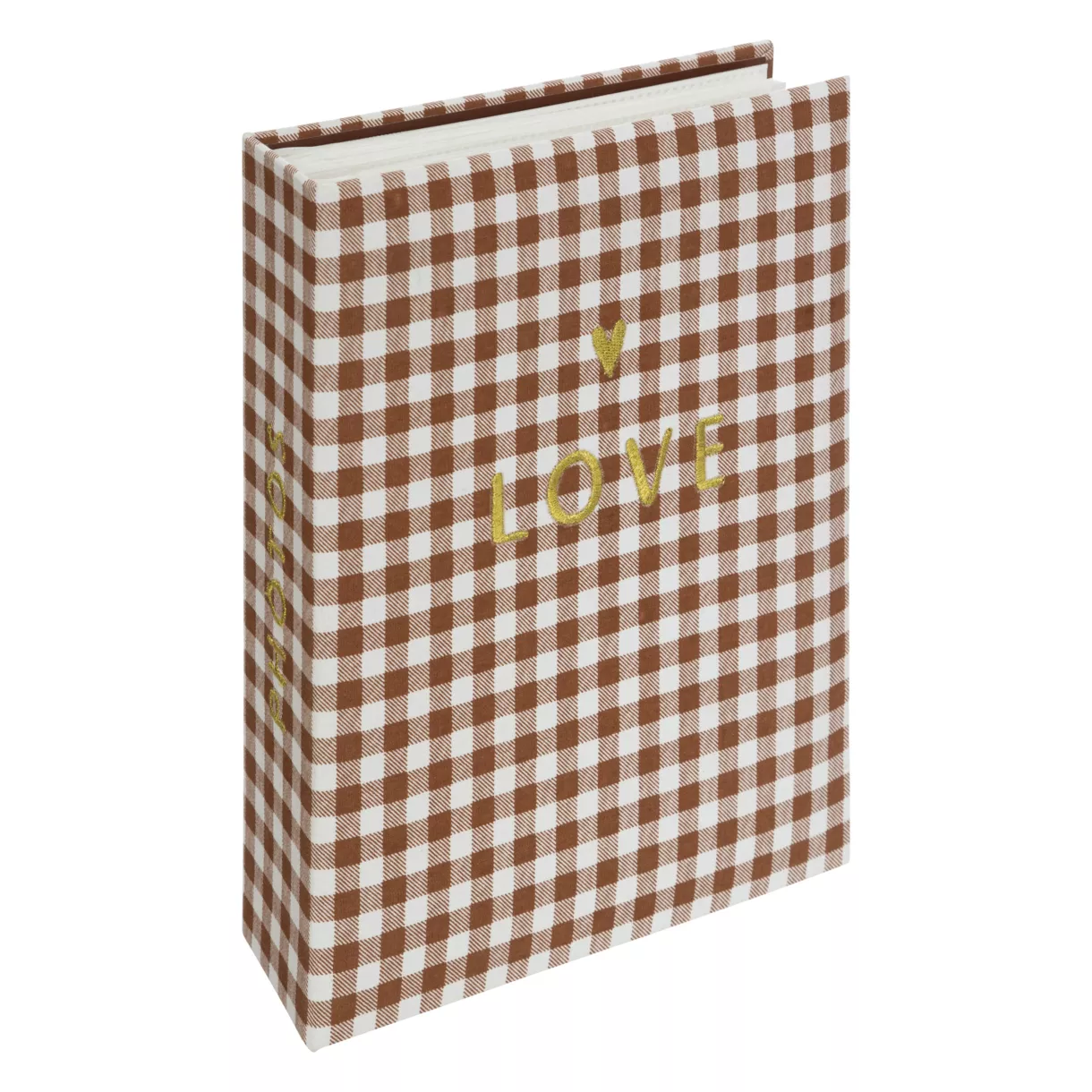 ALBUM TISSU 200PH LEVANA 22X18 L, 18,5 x P, 5,6 x H, 22,7 cm Tabac