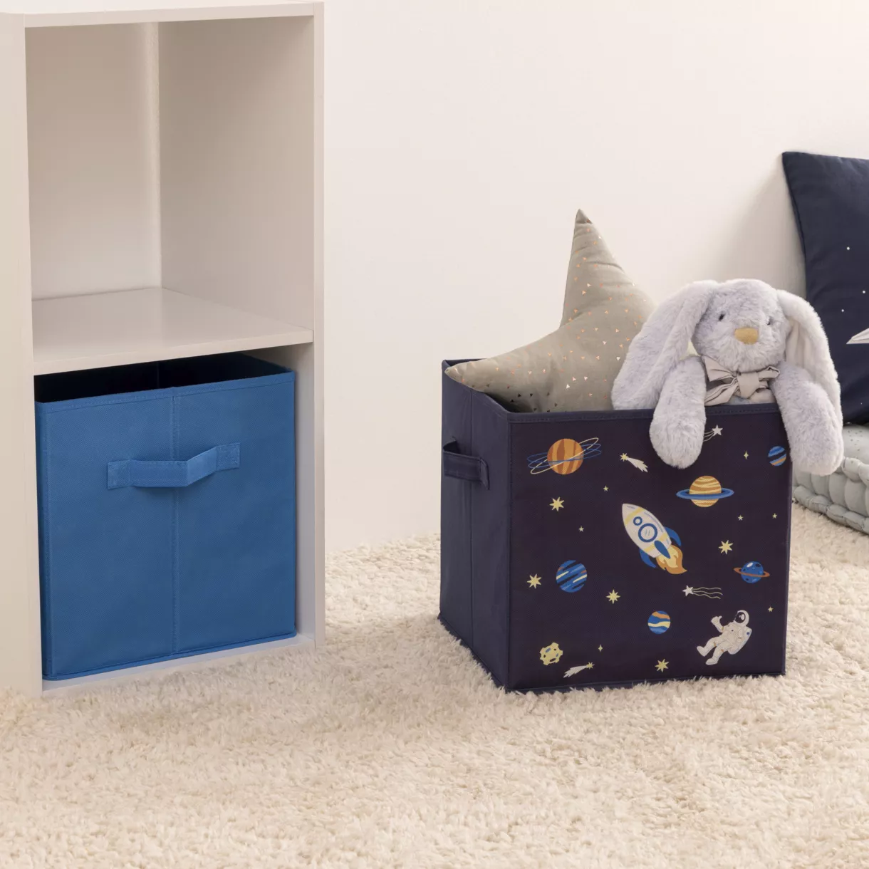 Opbergmand (29 x 29 cm) Espace Blauw