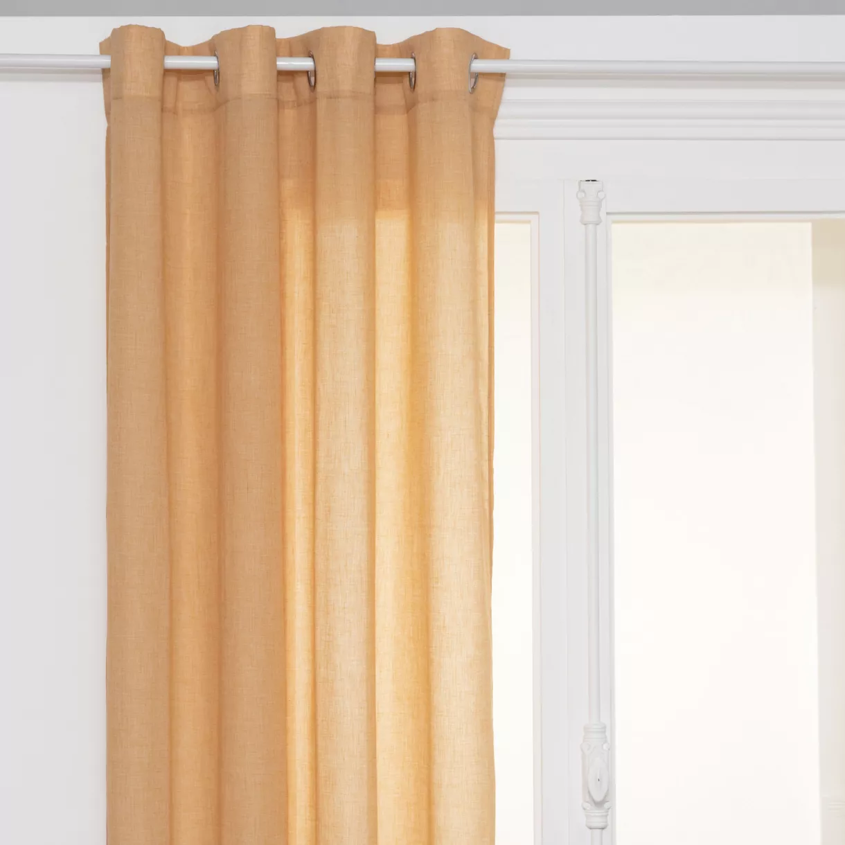 Visillo (135 x 240 cm) Paxta Amarillo comino