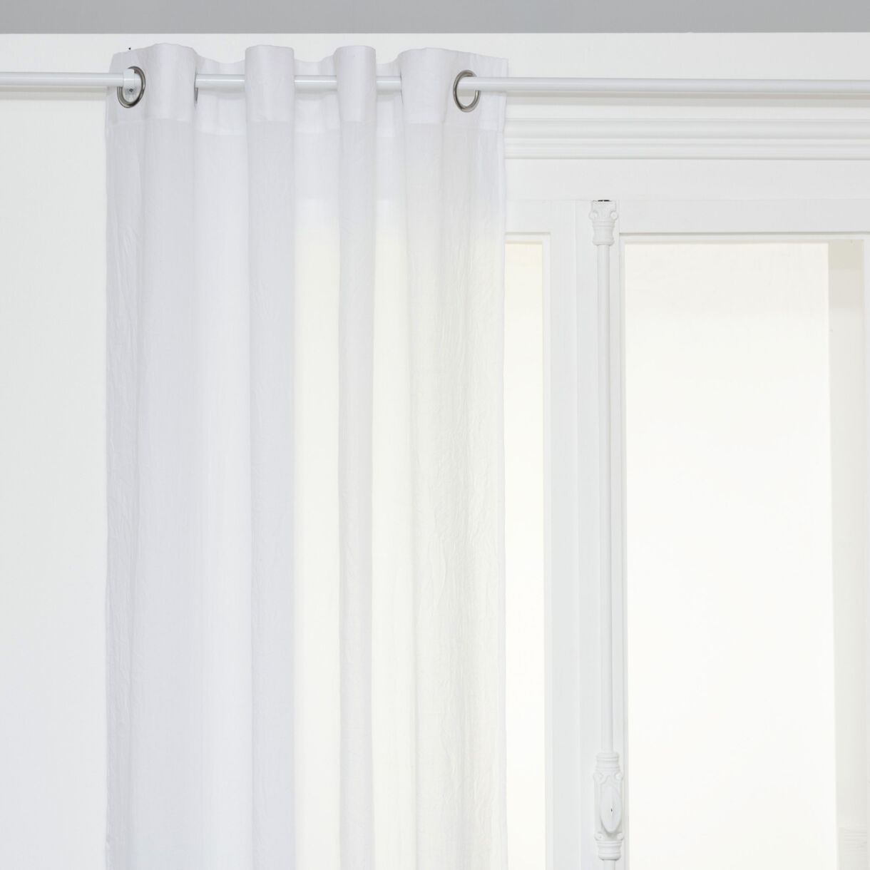 Tenda trasparente (130 x 240 cm) Paxta Bianco