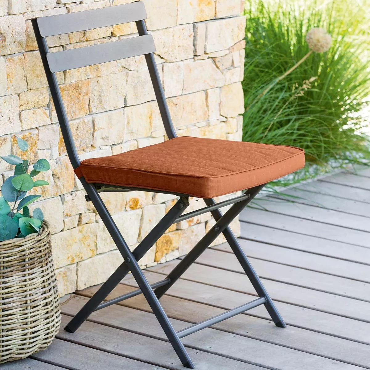 Coussin de chaise (40 cm) Korai Terracotta