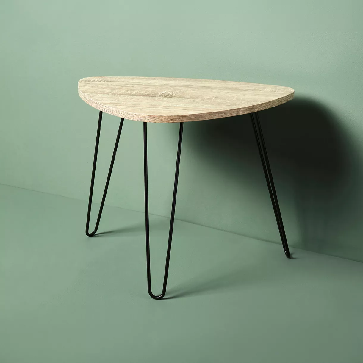 Mesa de apoyo tripode madera y en metal (H40 cm) Gigogne