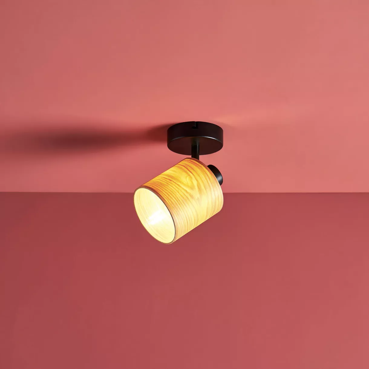 Wandlamp Metaal en Hout Alaska Zwart