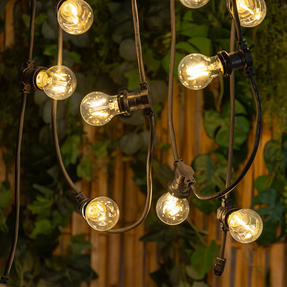 Gloeilampen lichtsnoer 5 m 10 LED - Koudwit