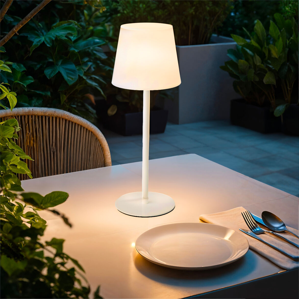 Lampe de table sans fil Manhattan - Blanc