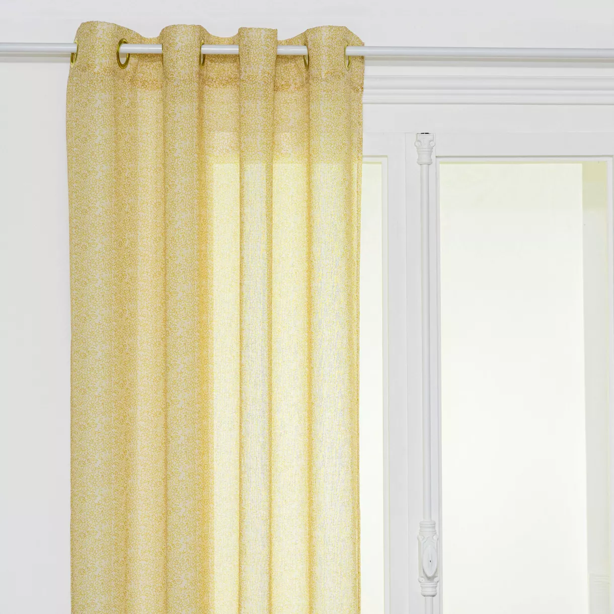 VOILAGE FRED IMP INDIE 140X240 L, 140 x P, 0,1 x H, 240 cm Ocre