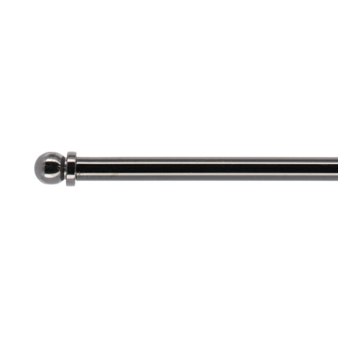 Verlengbare ronde gordijnroede (L40 - 60 cm/D7 mm) Pietro Grafiet grijs