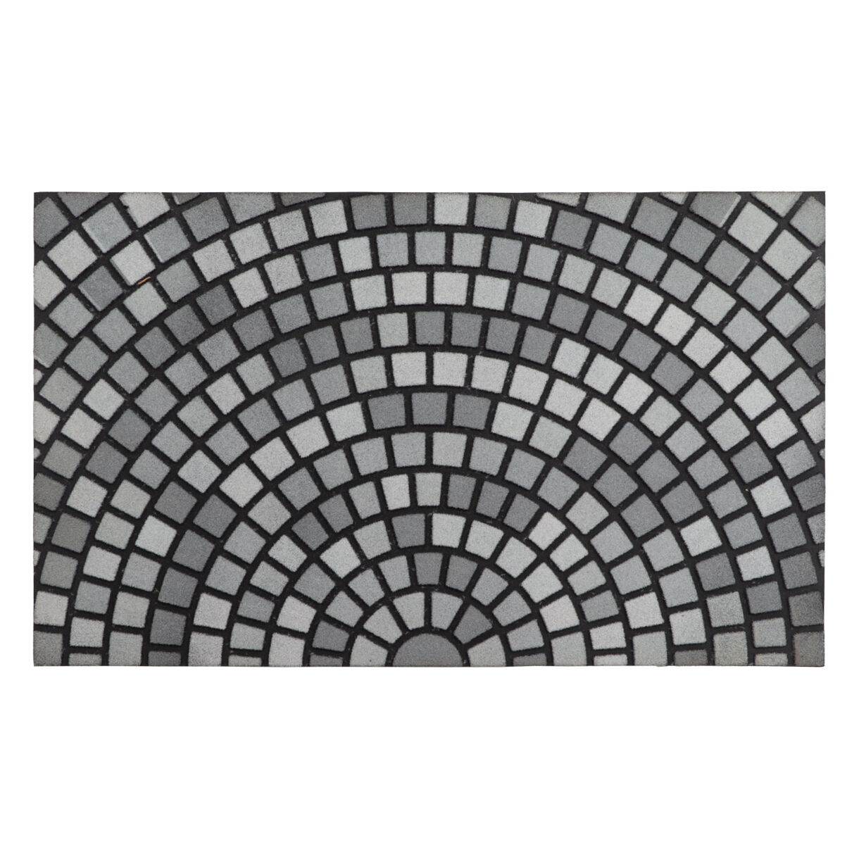 Tappeto d'ingresso gomma (45 x 75 cm) Mosaique Grigio