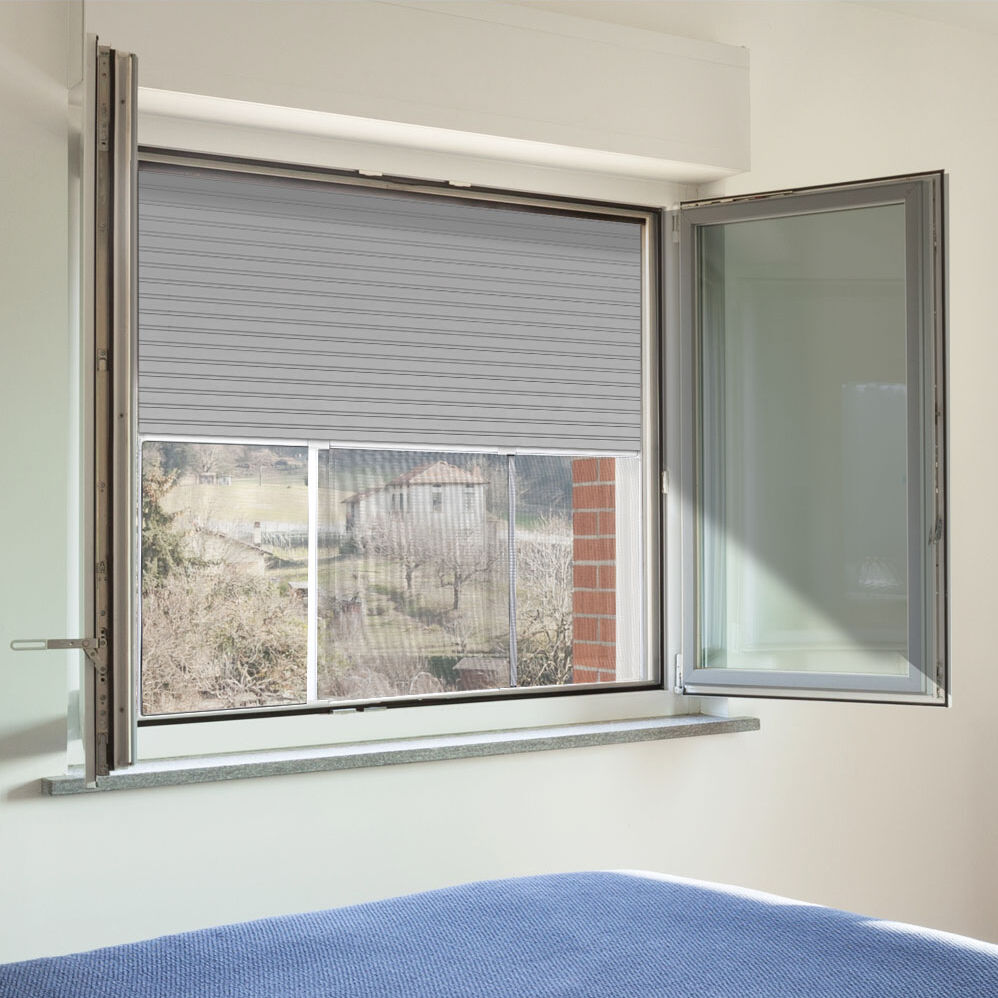 Moustiquaire fenêtre enroulable à cadre extensible (50/90 x 40 cm) Moustyk Blanc