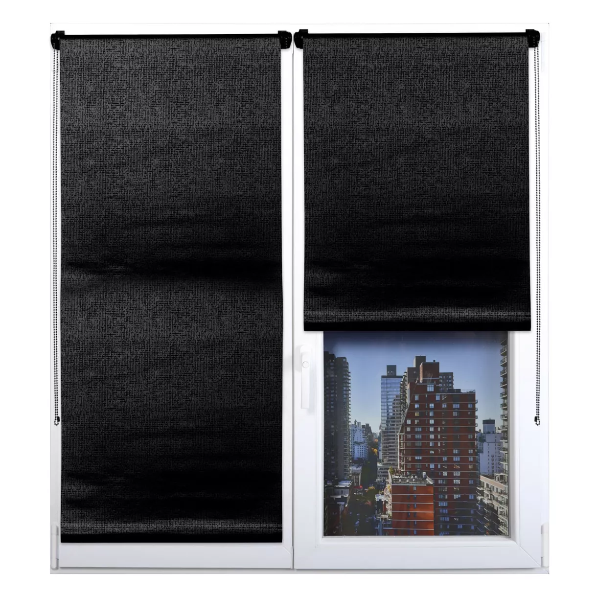 Estor enrollable opaco (90 x 180 cm) Lio Negro 