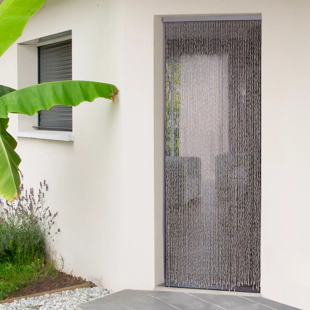 Cortina para puerta algodón (90 x 220 cm) Rola Beige