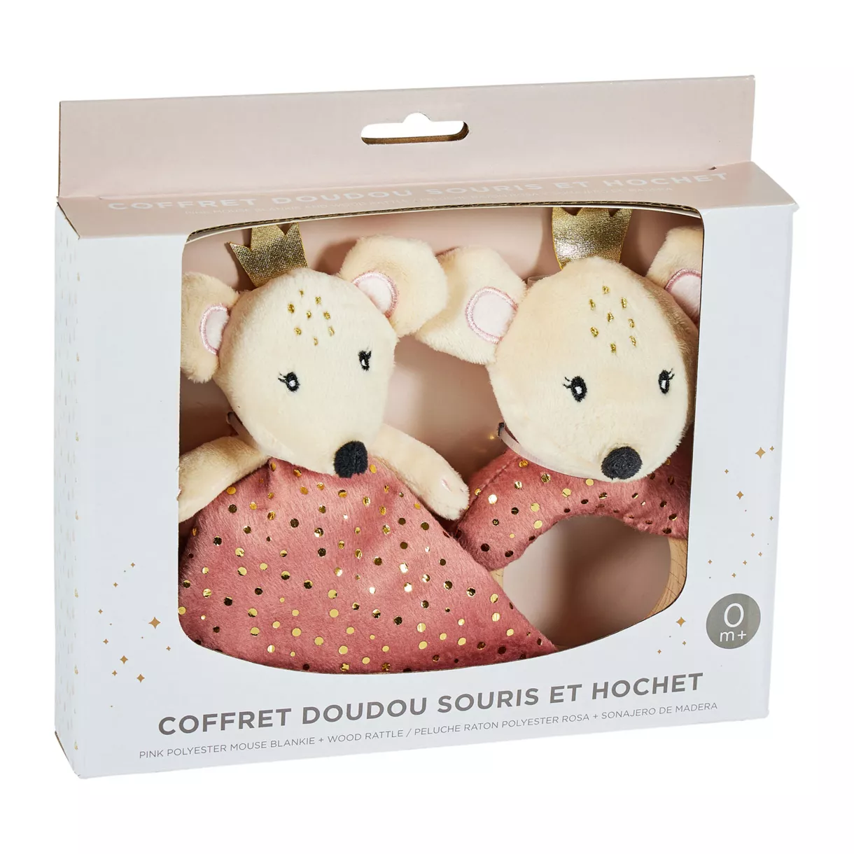 Peluche infantil (26 cm) Souris Rosa