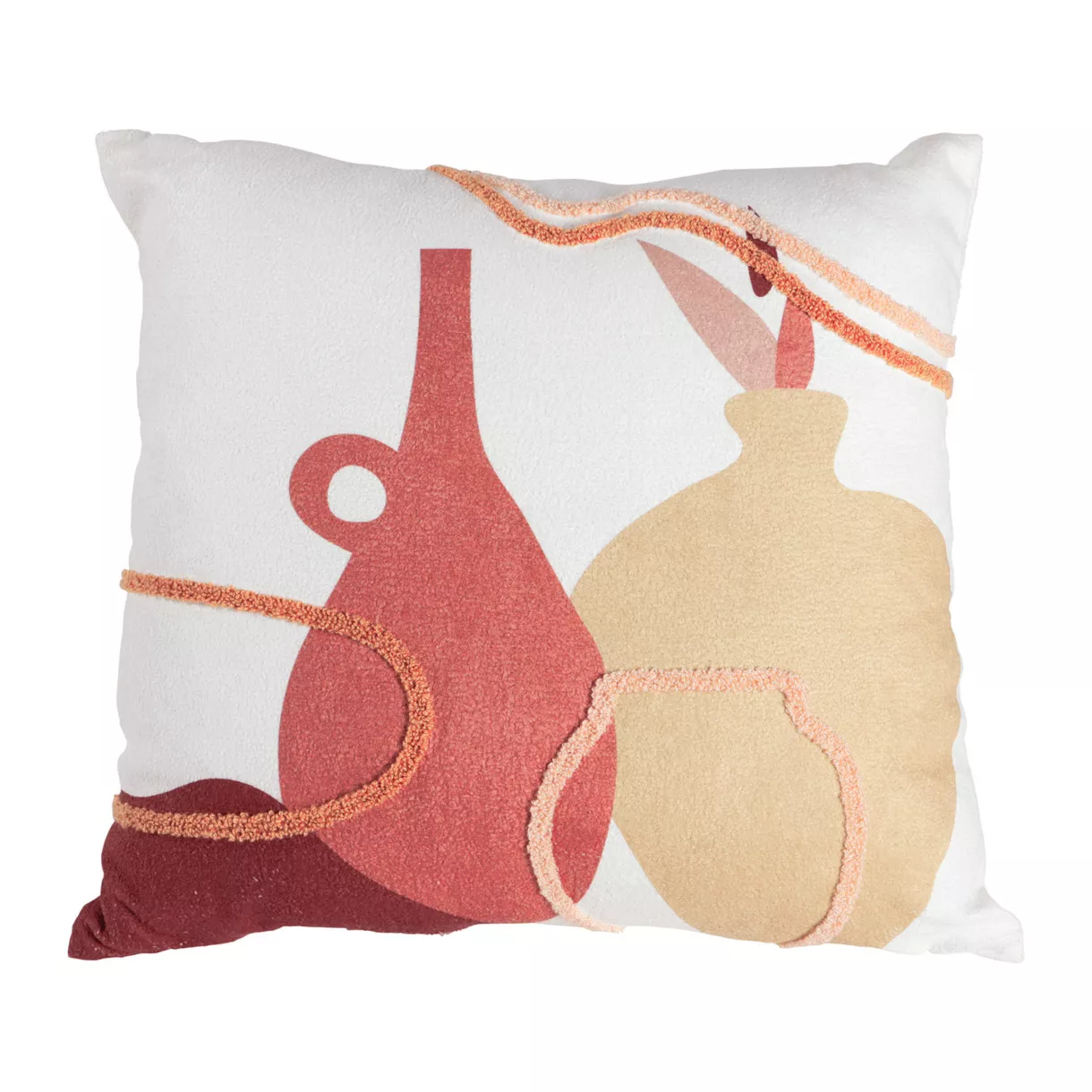 HOUSSE DE COUSSIN CARRƒE POTE Dim : 40x40 cm