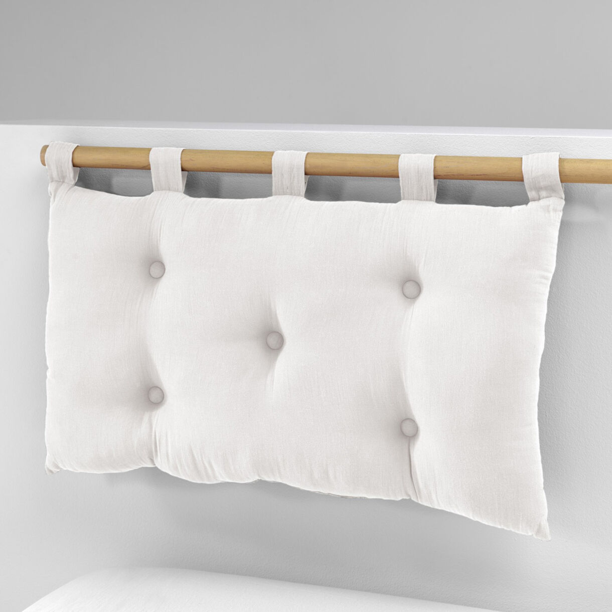 Tête de lit gaze de coton (80 cm) Gaïa Blanc chantilly 1