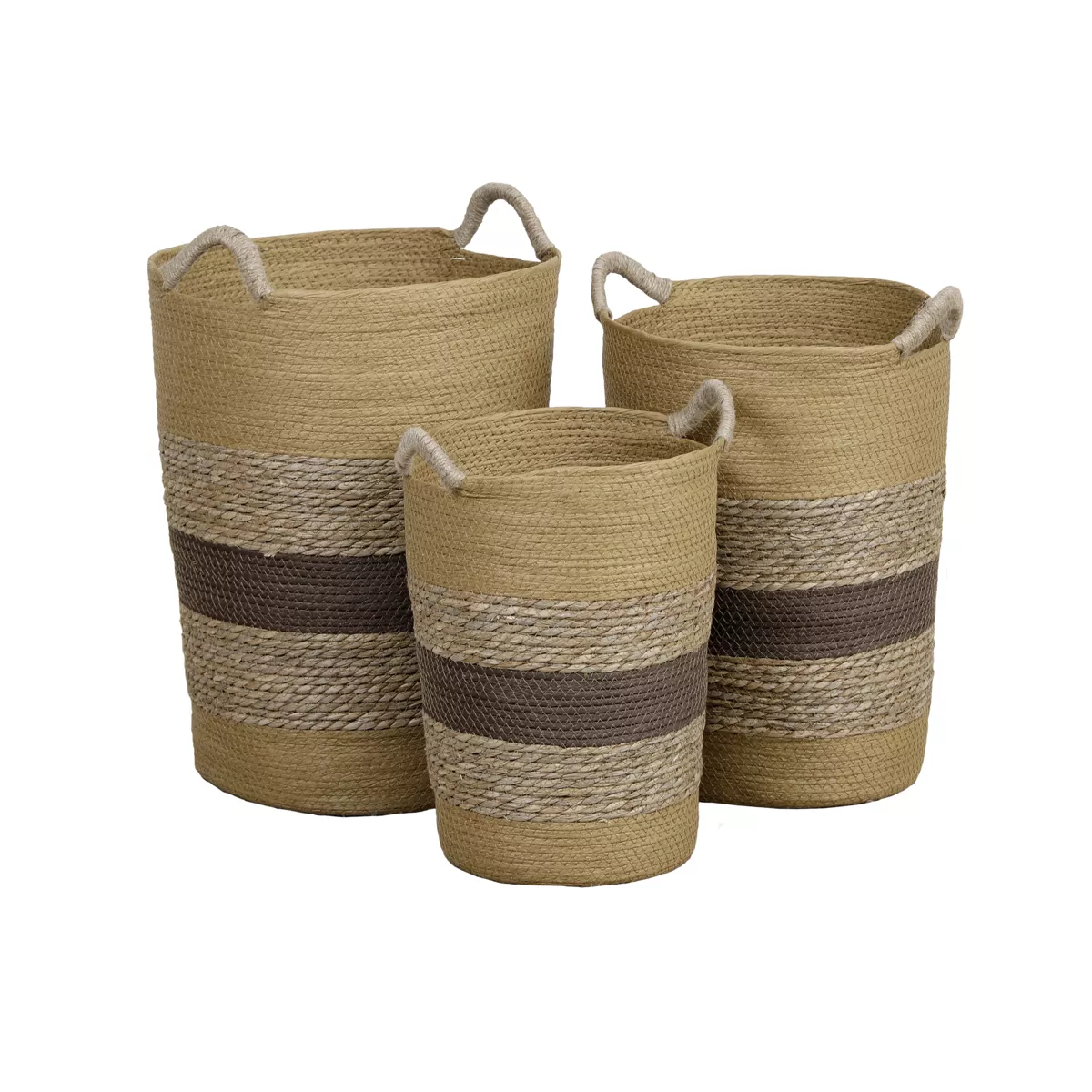 Set van 3 wasmanden plantenmateriaal (H50 cm) Minorque Camel