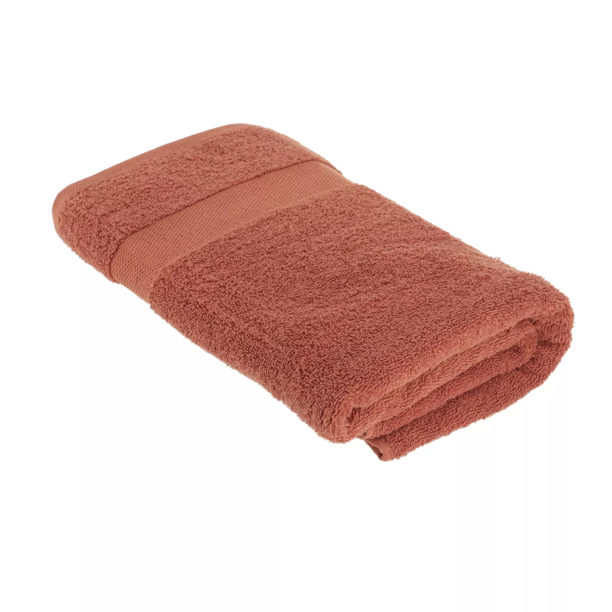SERVIETTE DE BAIN 90X150 CM 100% COTON - TERRACOTTA