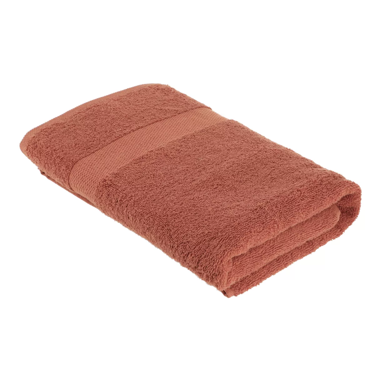 SERVIETTE DE BAIN 70X130 CM 100% COTON - TERRACOTTA