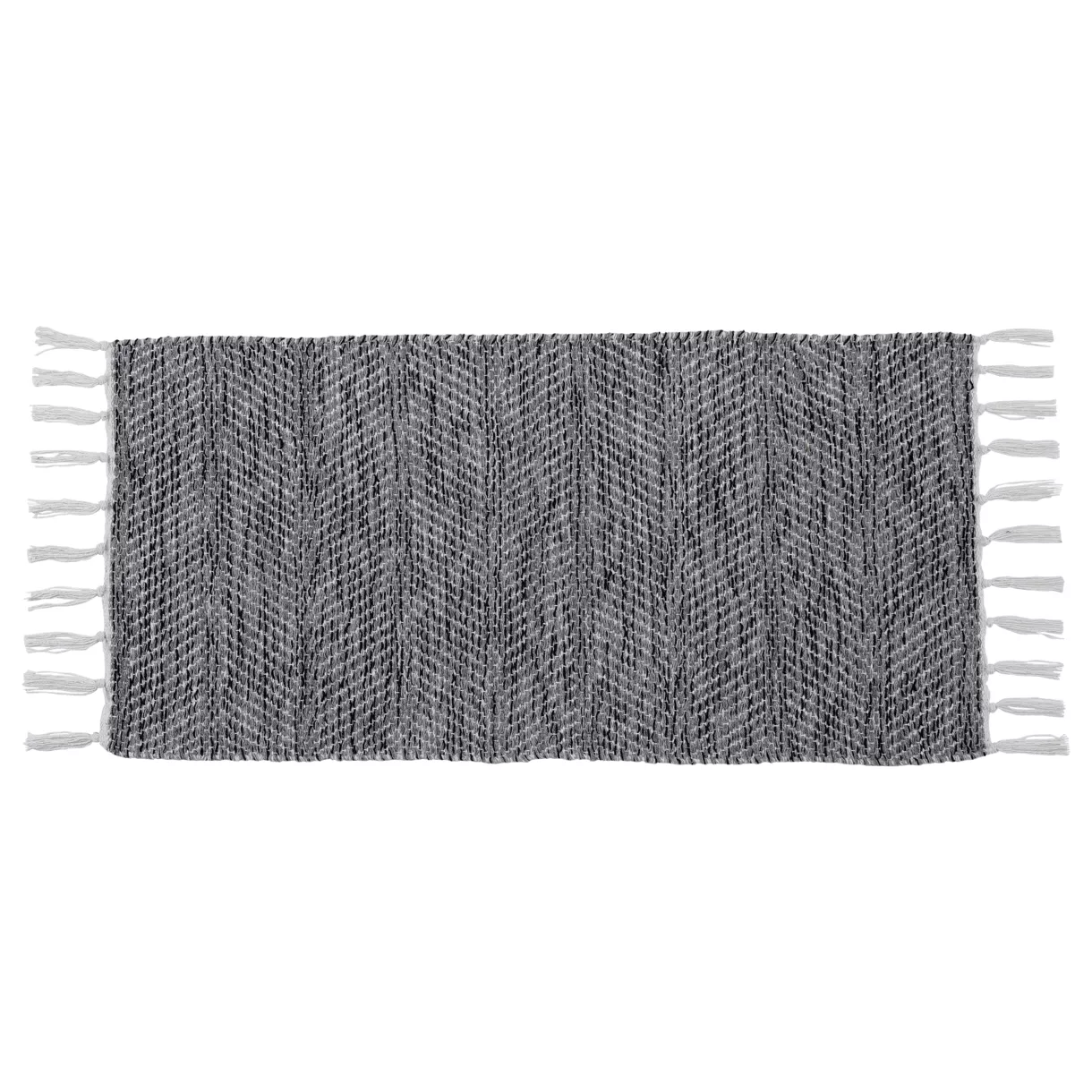 TAPIS JADE COTON/AUTRES FIBRES 45X90 CM - GRIS
