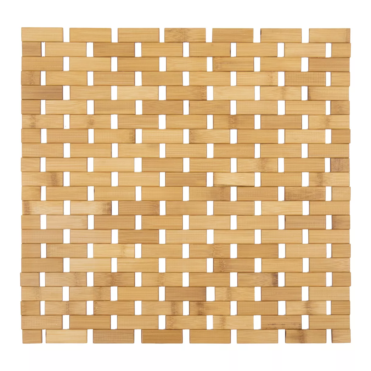 Badematte Bambus (45 x 45 cm) Rutschfest Beige