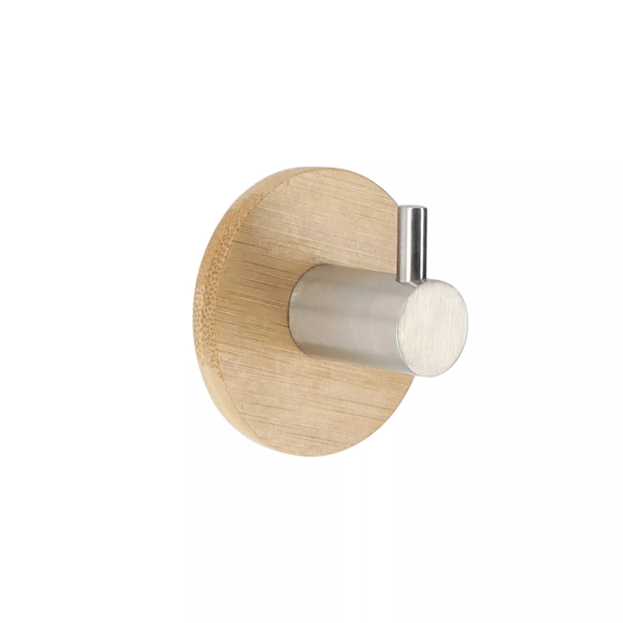 Gancio adesivo 3M bambù (D11 cm) Cromo