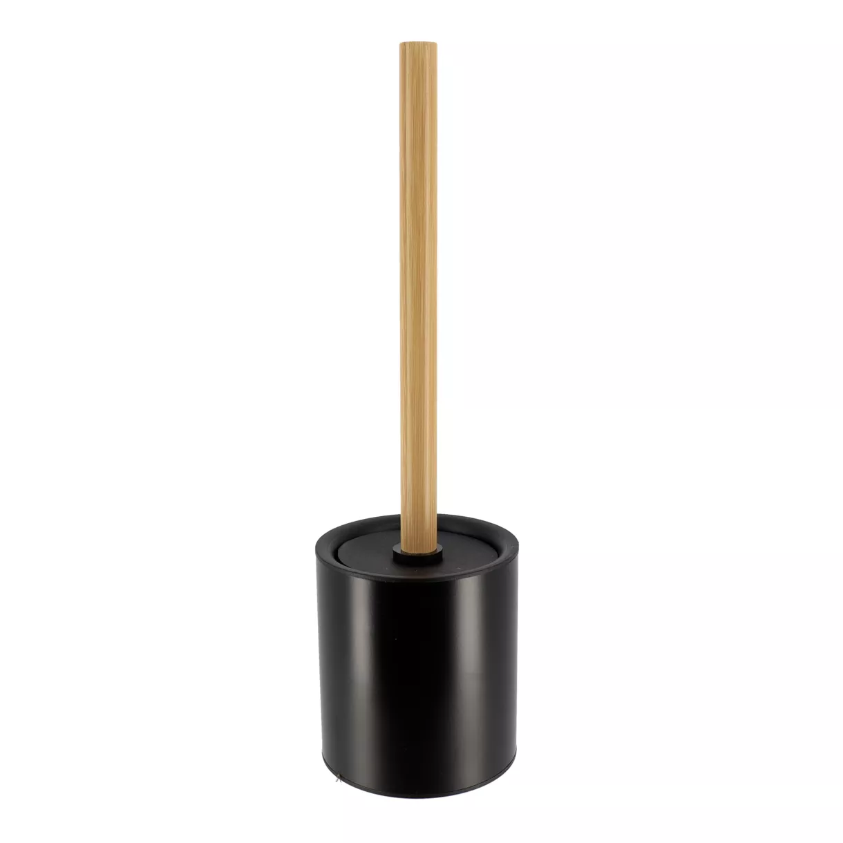 BROSSE WC METAL TIGE BAMBOU - NOIR/BAMBOU