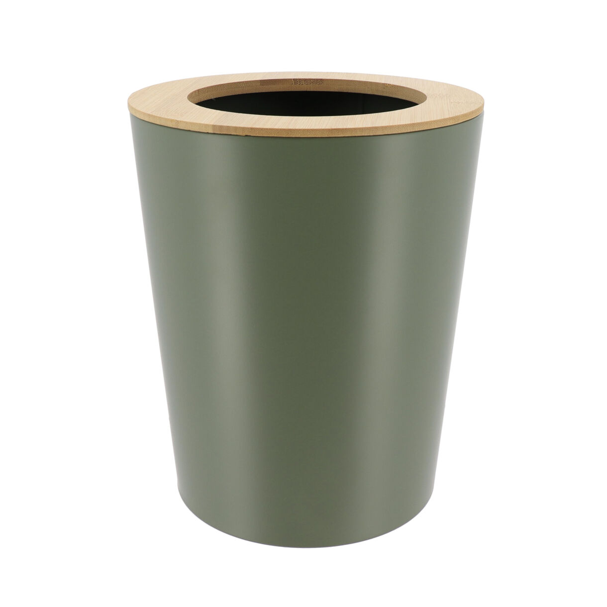 Cubo de basura para baño 5L Purebamboo Verde kaki