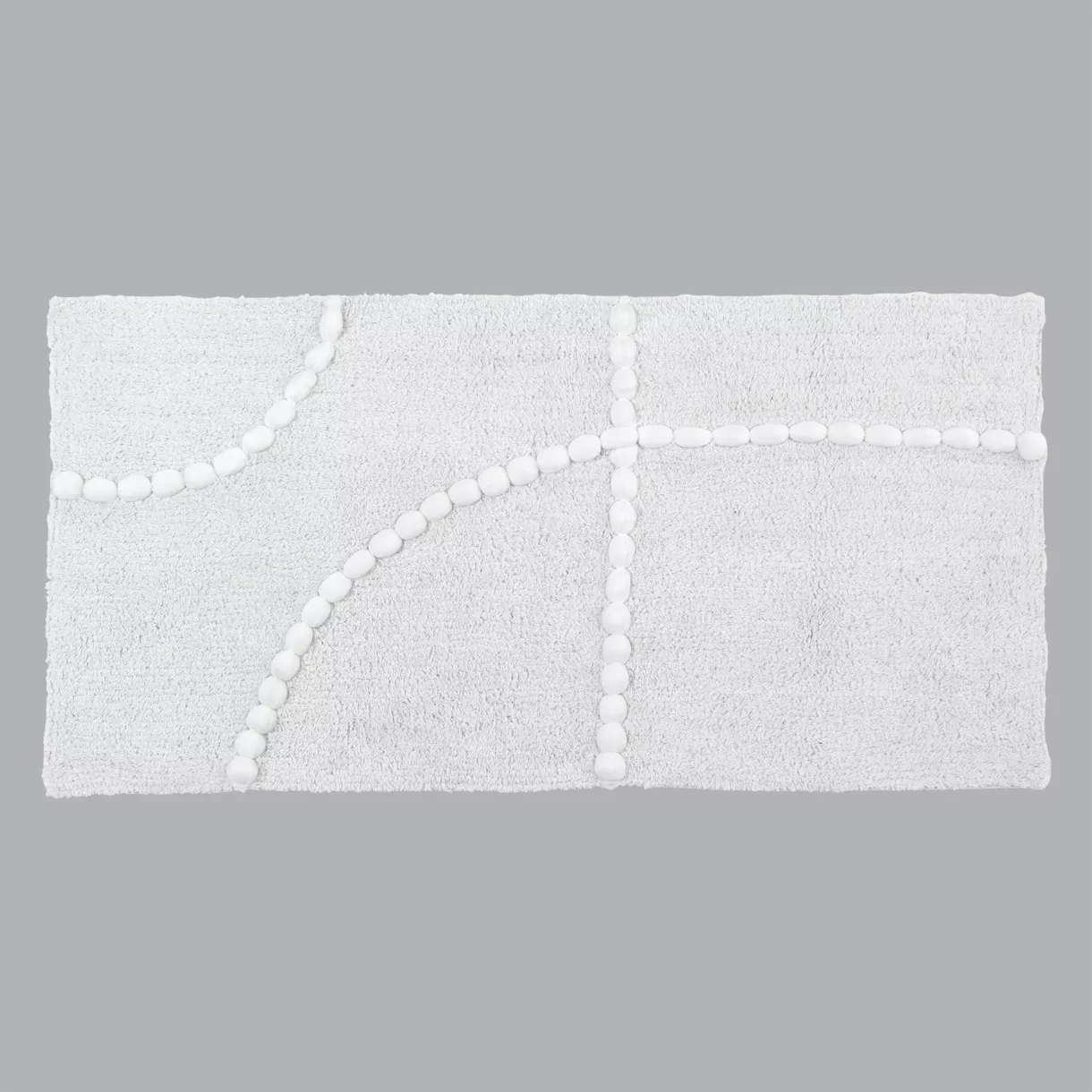 TAPIS LEO COTON/POLYESTER AUTRES FIBRES 45X90 CM - BLANC