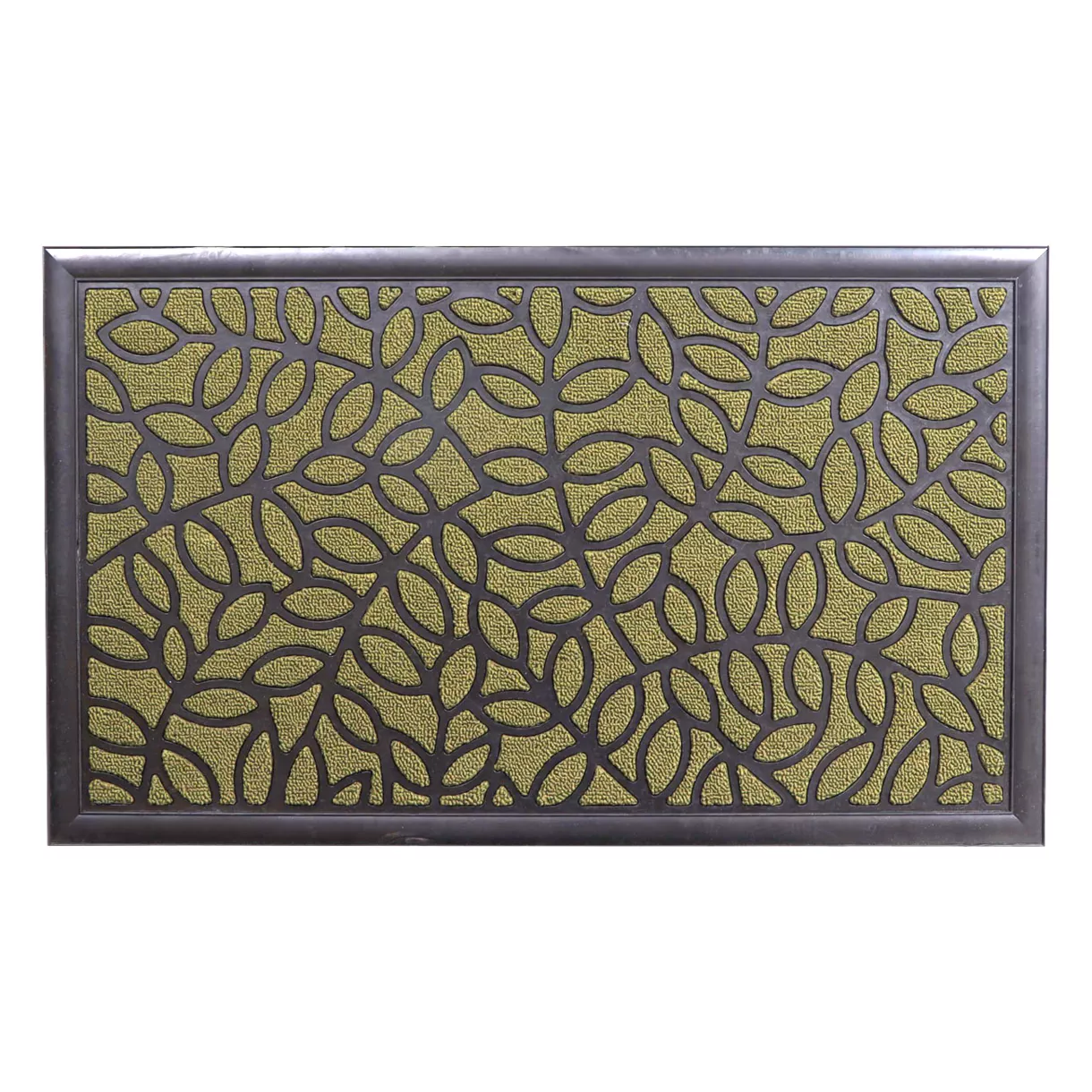 TAPIS BRONX 45X75CM POLYPRO/CAOUTCHOUC - VERT