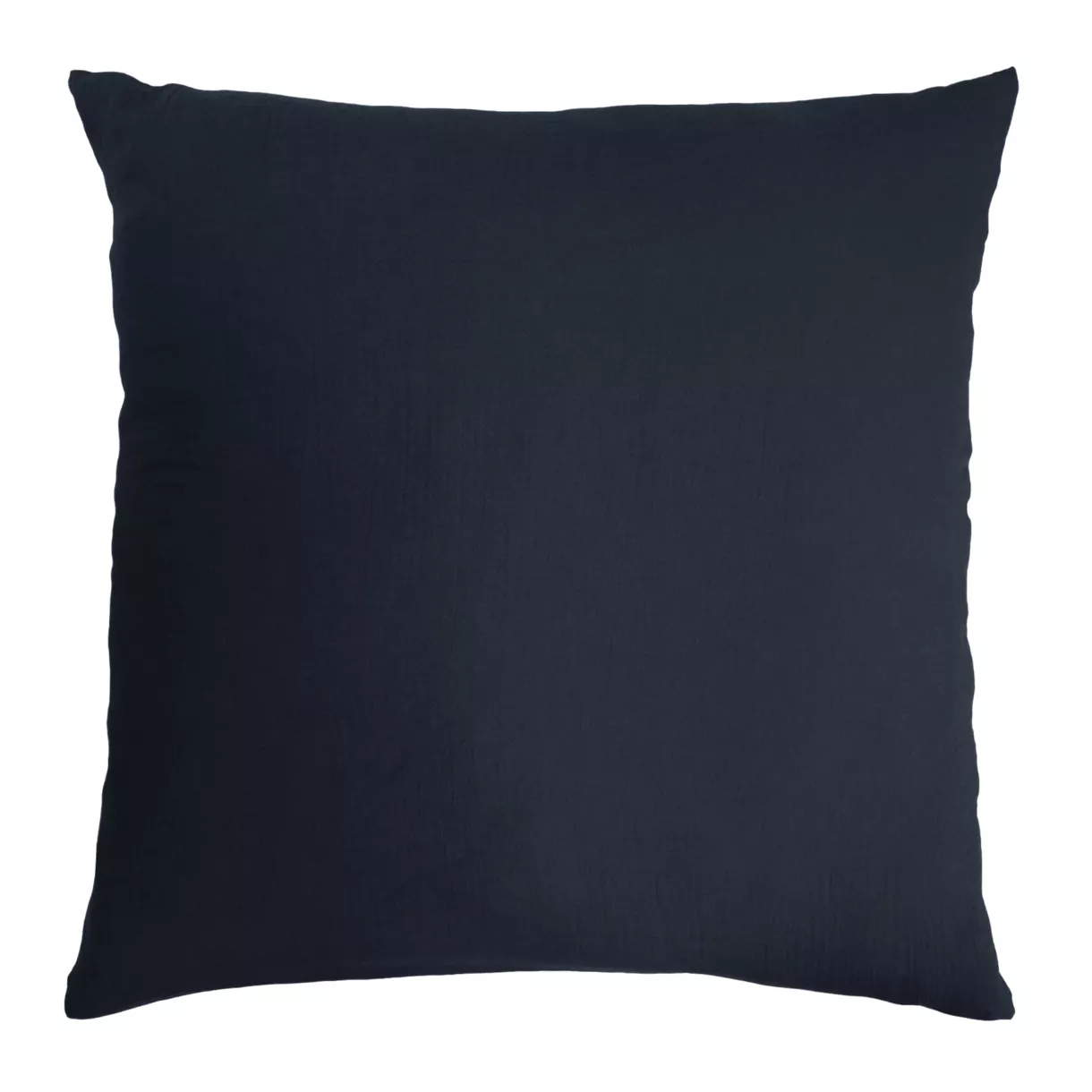 Federa per cuscino letto quadrata in garza di cotone (80 x 80 cm) Gaia Blu notte