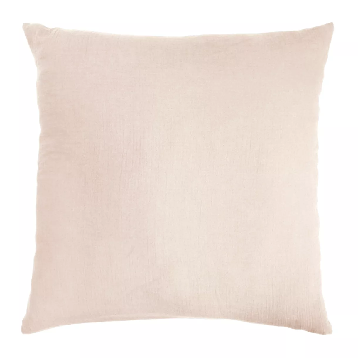 Funda de almohada cuadrada de gasa de algodón (80 x 80 cm) Gaïa Rosa palo