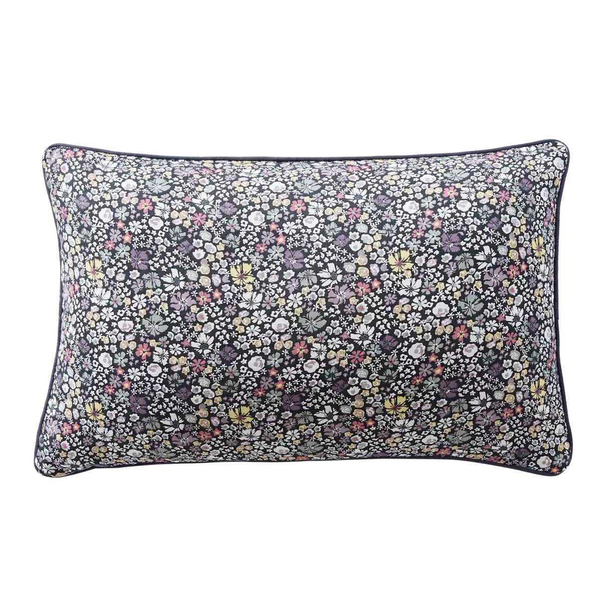 Cojín rectangular en gasa de algodón (40 x 60 cm) Elya Violeta