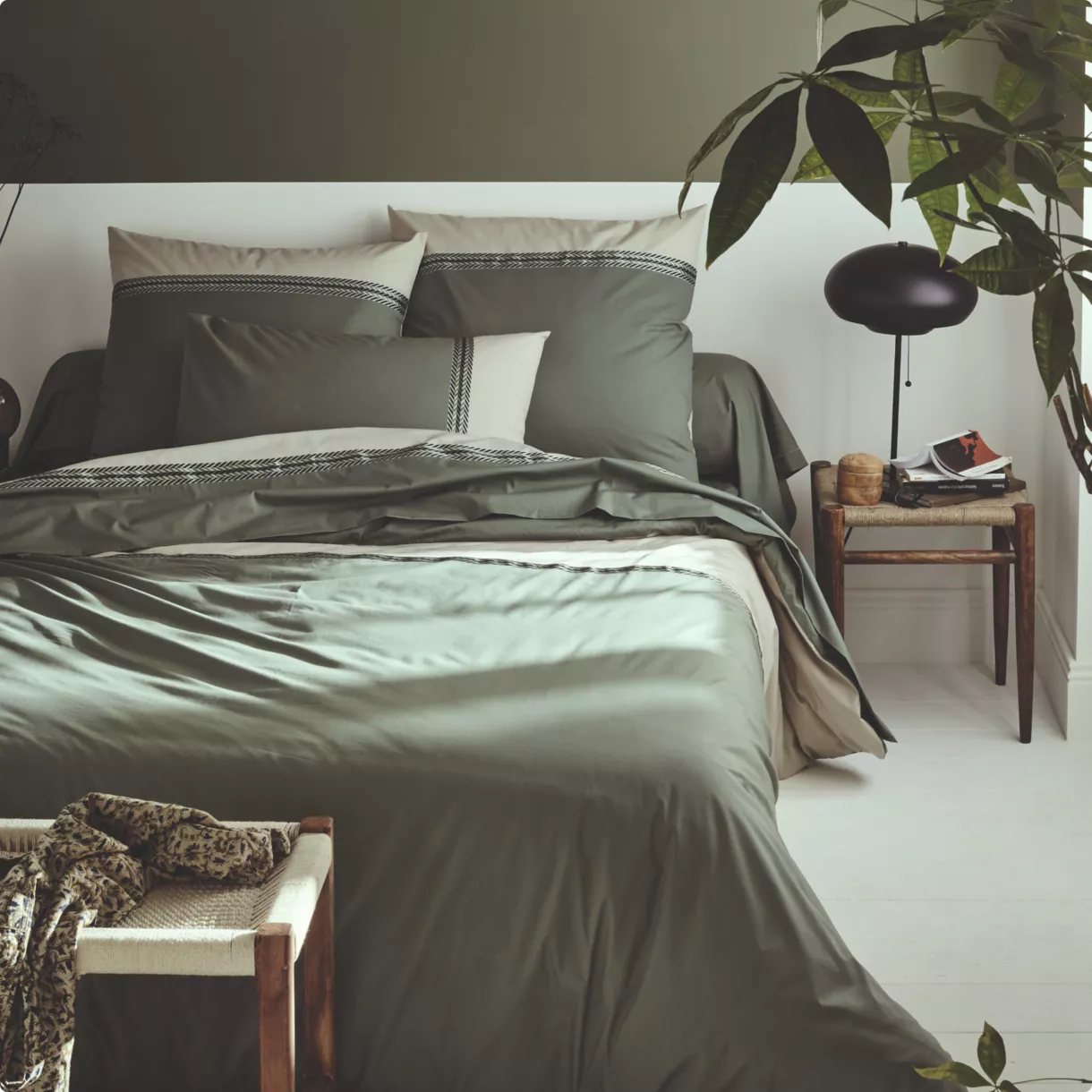 NOA KAKI HOUSSE DE COUETTE 240X220