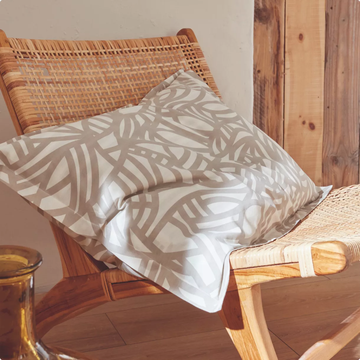 Kussensloop rechthoekig gewassen katoen (50 x 70 cm) Séréna Beige