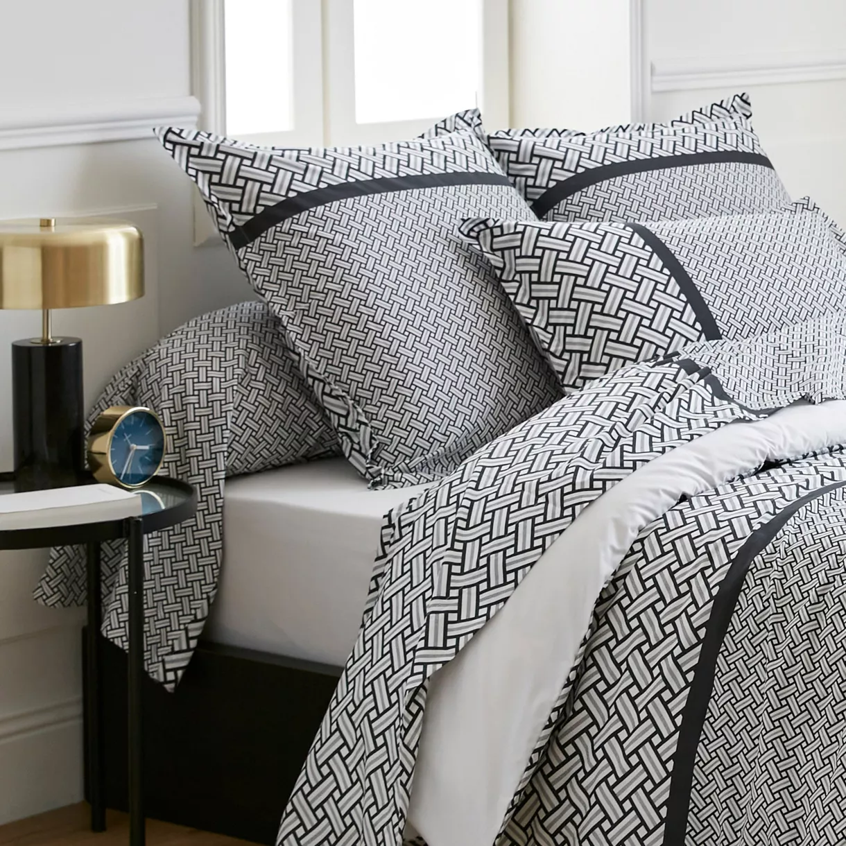 RIVIERA REGLISSE TAIE D'OREILLER 65X65