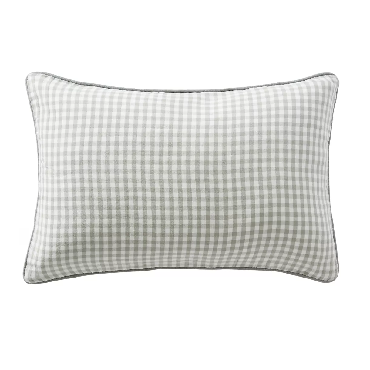 Coussin rectangulaire gaze de coton (40 x 60 cm) Vickie Vert eucalyptus